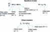 Figure 5 - State and output equations of a linear system