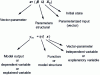 Figure 6 - Model terminology: vector-parameter and output