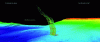 Figure 24 - Plume of methane bubbles on the Cascade continental slope (North Pacific Coast of the United States) [37].