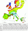 Figure 14 - Map of winds in Western Europe (doc. Risö laboratory,
Denmark) [5]