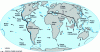 Figure 2 - Map of active lithospheric plate boundaries