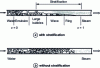 Figure 21 - Flow with and without stratification for evaporation in a horizontal tube