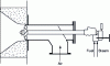 Figure 13 - Schematic design of a burner with swirl obtained by deflection in fins