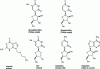 Figure 1 - Chemical structures of the first drugs inspired by the marine environment