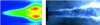 Figure 40 - OH radical emission and fast video in backlight [Onera-EM2C].