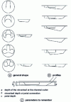 Figure 16 - Examples of different cavity shapes (cloverleafs) on the piston crown of an IDI diesel engine