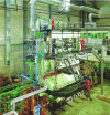 Figure 8 - Winterthur engine test bench (copyright WinGD) (source: Diesel Technology Center Pamphlet – Oct. 1995 inauguration)