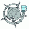 Figure 24 - Five-jet Pelton turbine (after Alstom)