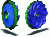 Figure 9 - High-speed compressor (centrifugal impeller, diffuser, return piece), geometry taking into account all technological details 