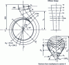 Figure 39 - Definition drawing of a classic volute with return on axis