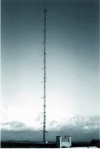 Figure 46 - Example of a measuring mast (source: Myres Hill, Scotland, 1993, credit: M. Rapin)