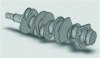 Figure 2 - Crankshaft model created by CAD and transferred to STEP format by Capricorn for manufacturing.