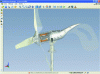 Figure 5 - A model of a wind turbine designed by A4 Technologie, which can be viewed on the company's website and downloaded with software for different views of the model.