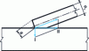 Figure 54 - Assembling oblique elements – Trimming the incident element