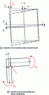 Figure 2 - Deformations in the cross-section of a box girder