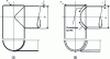 Figure 44 - Frames made up of tubular sections subjected to bending and twisting out of their plane – Assembly on intersection cut-outs – Circular sections of the same diameter