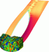 Figure 13 - Flow calculation with direct resolution (DNS) for a load-bearing profile (source: Antoine Ducoin, École Centrale de Nantes)