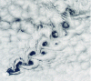 Figure 19 - Eddy detachment observed in the atmosphere over the Heard Islands in the southern Indian Ocean on November 2, 2015 (source: NASA/GSFC©)
