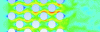 Figure 24 - Numerical simulation (velocity field) using the Lattice-Boltzmann for bundled tubes [13]