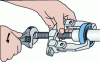 Figure 47 - Dismantling a bearing using an extractor (SKF general catalog)