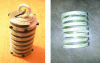 Figure 15 - Reusable mold for a composite helical spring [13].