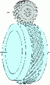 Figure 11 - Left-hand helical gear