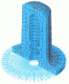 Figure 7 - Hydraulic damper. Finite element analysis