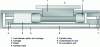 Figure 11 - Longitudinal section of a rodless cylinder