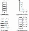 Figure 4 - Symbolization of thermal stresses