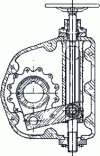 Figure 28 - Quarter-turn control with handwheel gearbox