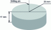 Figure 21 - Geometry and dimensions of the drilled part