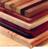 Figure 19 - Examples of panels produced on a Torwegge panelling machine by lateral gluing of wooden laths, source Tor wegge (Germany)