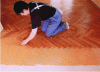 Figure 34 - Bonding wood floors with MS polymer adhesive on concrete coated with levelling compound, source Bostik