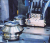 Figure 11 - Tricathode TIG welding process for high-speed longitudinal welding of rolled-welded tubes