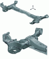 Figure 17 - Final meshing of crossbar and weld seams (solid mesh)