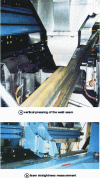 Figure 13 - Finishing the weld straightness