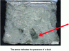 Figure 14 - Fracture surface on a homogeneous nickel alloy assembly (Ni52Fe23Cr13Mo6Mn2) with V-notch in the molten zone