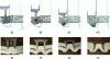 Figure 18 - The four important stages of self-pierce riveting: comparison of numerical simulation and experience