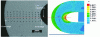 Figure 5 - Indentation impressions made in the highly deformed section of the seam (left) and equivalent plastic deformations predicted by the FORGE2 simulation® of the seam: case of a straight-edged 6016 DR100 aluminum specimen.