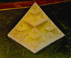 Figure 7 - An example of an object that could not be produced by conventional means: a fractal pyramid stereolithographed by our team in 1992.