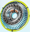 Figure 10 - Parts of the 48-wing Trent XWB-97 engine, manufactured in titanium by EBM(Credit Rolls-Royce)