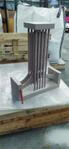 Figure 10 - Indirect additive manufacturing: foundry core for production of an experimental reactor (source AFHS-3D)