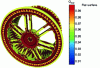 Figure 15 - Application of the local flatness criterion Qnor to a mesh