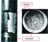 Figure 5 - Cluster pencil worn by vibration and rubbing against a guide card