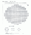 Figure 6 - Relative power distribution (x , y ) reconstructed over the entire core and calculation/measurement differences after extension