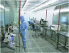 Figure 10 - Clean room (class 10) dedicated to particle analysis, Radioanalysis, Chemistry and Environment Department of the DAM-IdF Center at Bruyères-le-Châtel.