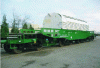 Figure 28 - Wagon Q76 for heavy packaging (spent fuel, vitrified waste, etc.)
