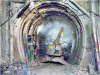 Figure 5 - Photograph of a main-level gallery under construction at – 490 m