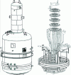 Figure 8 - Formic denitration evaporator 6314-30
in workshop R7: external and internal views