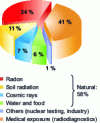 Figure 1 - Origins of public exposure to radioactivity in France